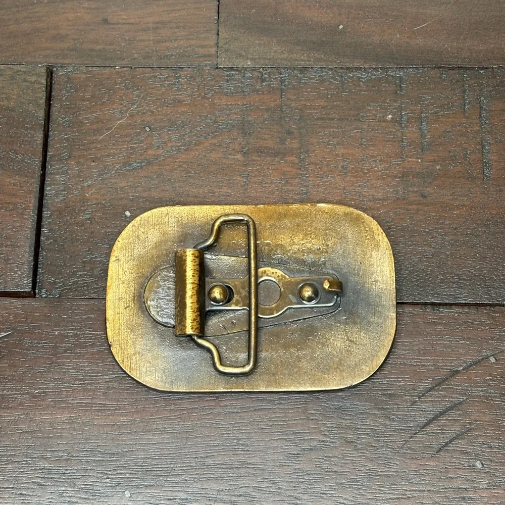 Kawasaki‎ Motorcycles Vintage Brass Belt Buckle - Great Condition